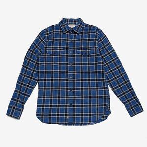 Banana Republic Heritage Collection Mens Small Plaid Button Down Shirt Blue